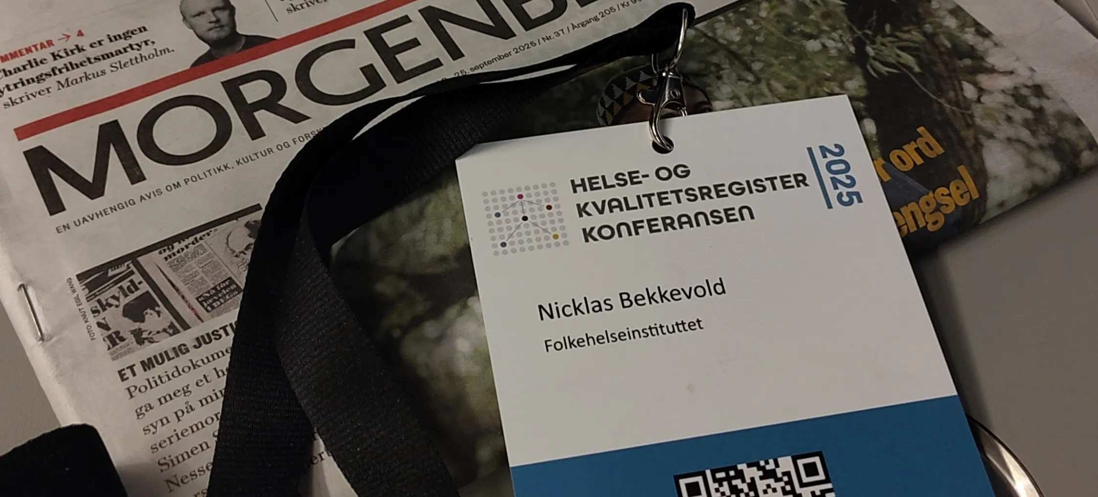 Nicklas Bekkevold's conference badge
