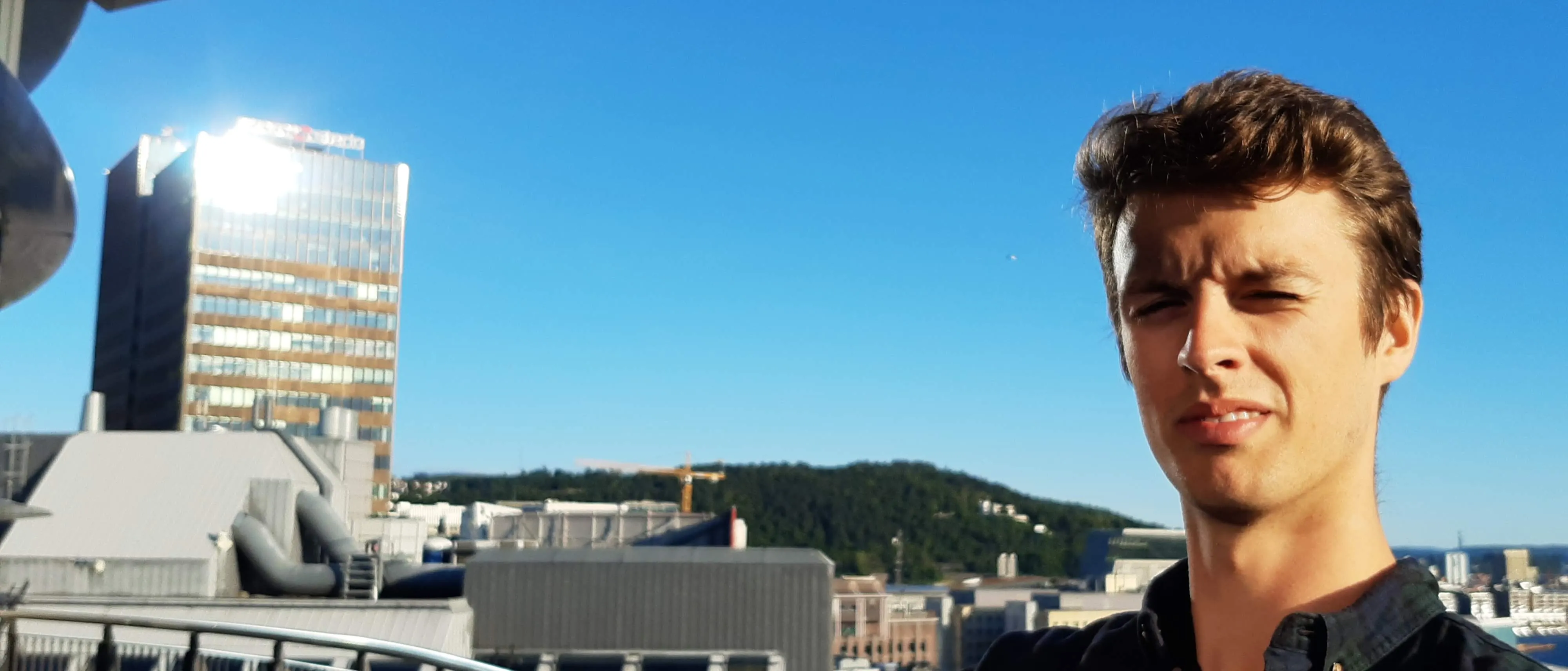 Nicklas Bekkevold blended by the sun in Oslo